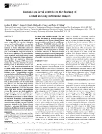 Eustatic Sea-Level Controls on the Flushing of a Shelf-Incising Submarine Canyon