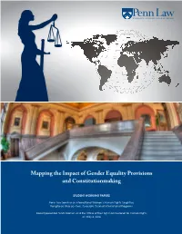 Mapping the Impact of Gender Equality Provisions and Constitutionmaking