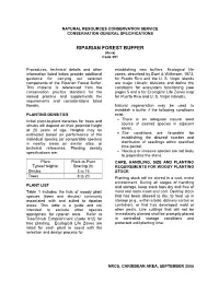 Natural Resources Conservation Service Conservation General Specifications