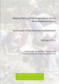 Summary of Community Involvement