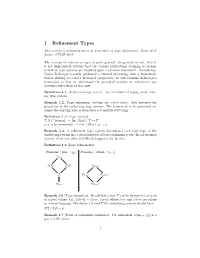 1 Refinement Types