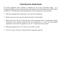 BASKETBALL ELECTRIC CLOCK OPERATOR's EXAMINATION - Revised 10/2020 T F ( ) ( ) 1