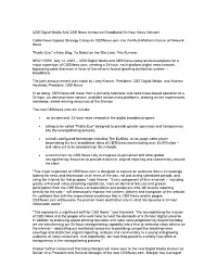 CBS Digital Media and CBS News Announce Broadband 24-Hour News Network