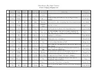 Senior Judging Assignments