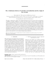 The Evolutionary History of Testicular Externalization and the Origin of the Scrotum 27