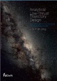 Analytical Low-Thrust Trajectory Design Using the Simpliﬁed General Perturbations Model J
