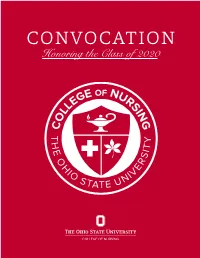 CONVOCATION Honoring the Class of 2020