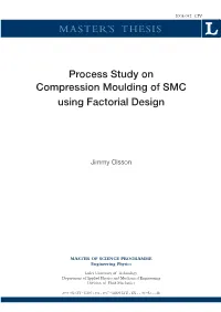 MASTER's THESIS Process Study on Compression Moulding of SMC