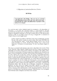 6. Migration in Australian Detective Fiction