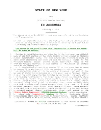 State of New York in Assembly