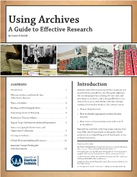 Using Archives (PDF)