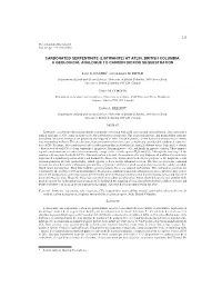 Carbonated Serpentinite (Listwanite) at Atlin, British Columbia: a Geological Analogue to Carbon Dioxide Sequestration