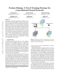 Feature Mining: a Novel Training Strategy for Convolutional Neural