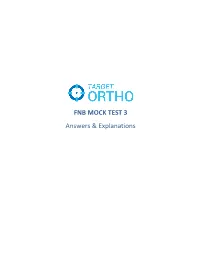 FNB MOCK TEST 3 Answers & Explanations