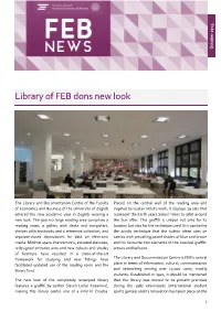 Library of FEB Dons New Look