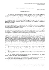 Memorandum of the Latvian Central Council, Riga, March 17, 1944 Translation from Latvian