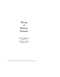 Mining of Massive Datasets