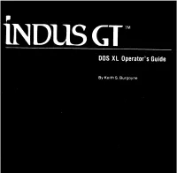 Indus GT DOS XL Operators Guide.Pdf