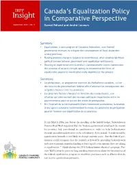 Insight in Comparative Perspective September 2016 | No