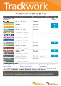 Monday 20 to Sunday 26 May
