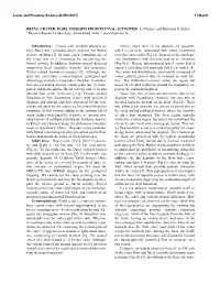 Reuyl Crater, Mars: Insights from Fluvial Activities. S