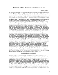 Some Notes on Nepali Castes and Sub-Castes—Jat and Thar