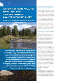 Waters Are More Polluted Than Tests Say: Standard