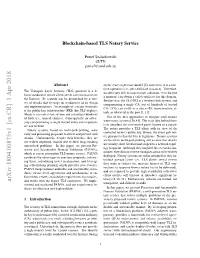 Arxiv:1804.00875V1 [Cs.CR] 3 Apr 2018 and Works with the Legacy TLS Ecosystem