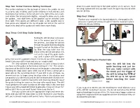 Drill Stop Collar Setting Step Four