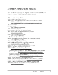 GEM Program Document Appendix A