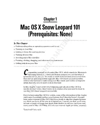 Mac OS X Snow Leopard 101 (Prerequisites: None)
