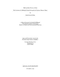 Metropolitan Fusion Or Folly the Creation of a Multiple-Nodal
