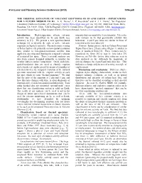 The Thermal Signature of Volcanic Eruptions on Io and Earth – Implications for a Future Mission to Io