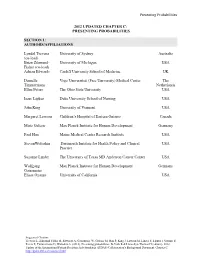 Chapter C: Presenting Probabilities