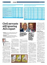 Civil Servants Still Ignoring AG's Report