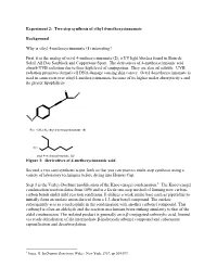 Experiment 2: Two Step Synthesis of Ethyl 4-Methoxycinnamate