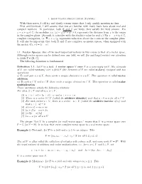 Linear Algebra Review