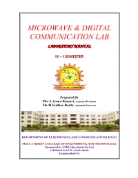 Microwave & Digital Communication