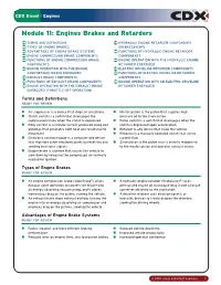 Module 11: Engines Brakes and Retarders