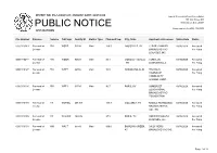 Public Notice &gt;&gt; Licensing and Management System Admin &gt;&gt;