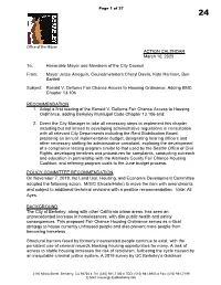 Ronald V. Dellums Fair Chance Access to Housing Ordinance; Adding BMC Chapter 13.106