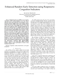 Enhanced Random Early Detection Using Responsive Congestion Indicators