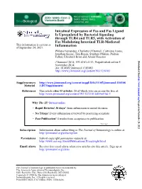 Inflammation Fas Modulating Intestinal TLR-Mediated Through TLR4 And