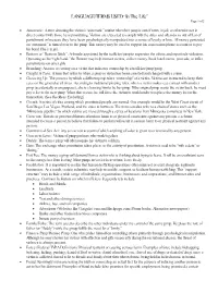 LANGUAGE/TERMS USED “In the Life” Page 1 of 2