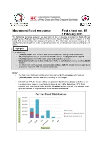Movement Flood Response Fact Sheet No. 15