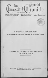 October to December 1925, Inclusive: Index To
