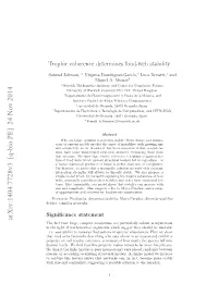 Trophic Coherence Determines Food-Web Stability