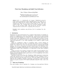 Finite State Morphology and Sindhi Noun Inflections