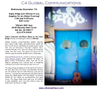 Gipsy Kings Join Vibrato in Los Angeles for an Allstar Evening! 7:30 and 9:00 P.M