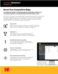 KODAK PRINERGY Workflow Brochure